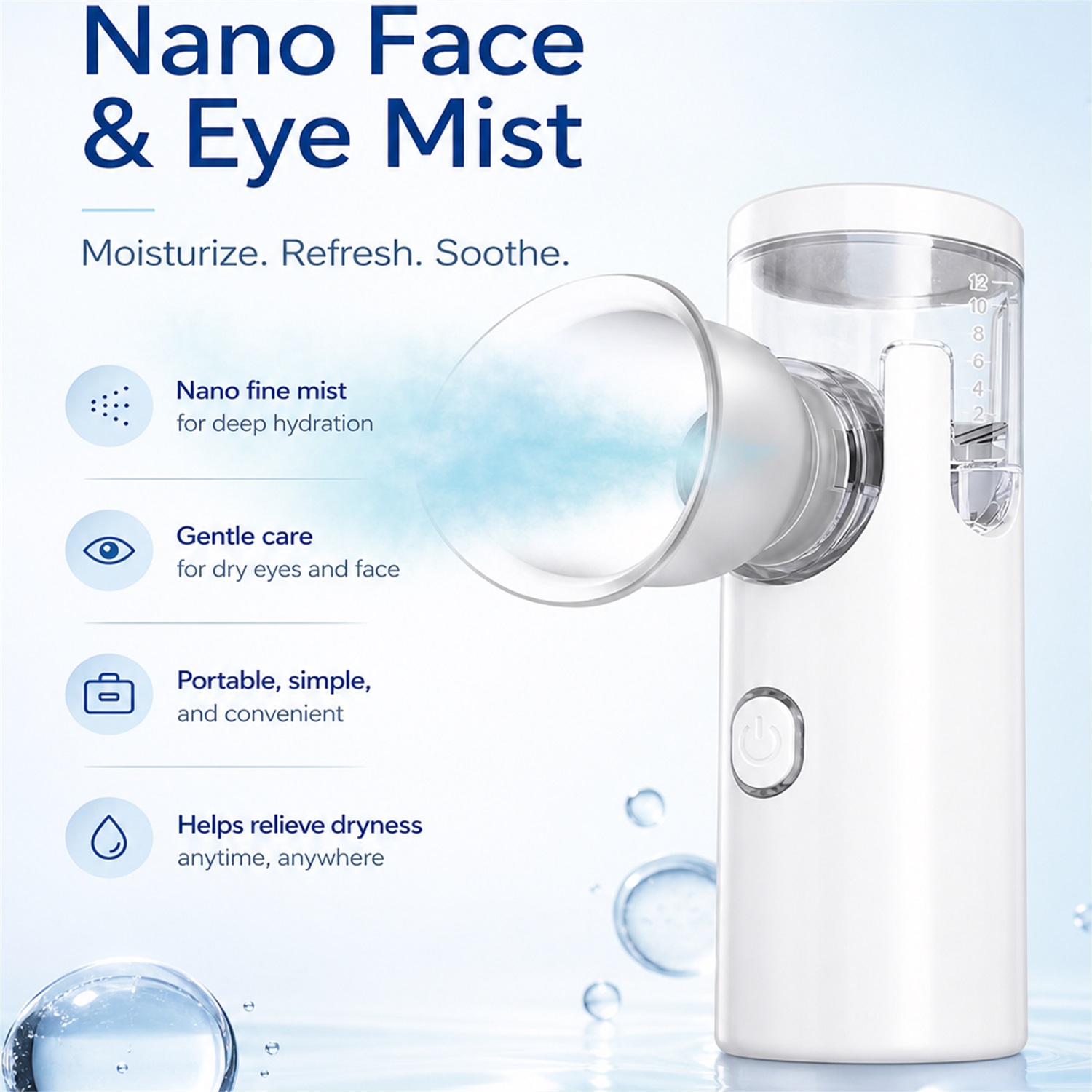 Nano Spray Eye Massage Instrum - Face Steamer recension och pris