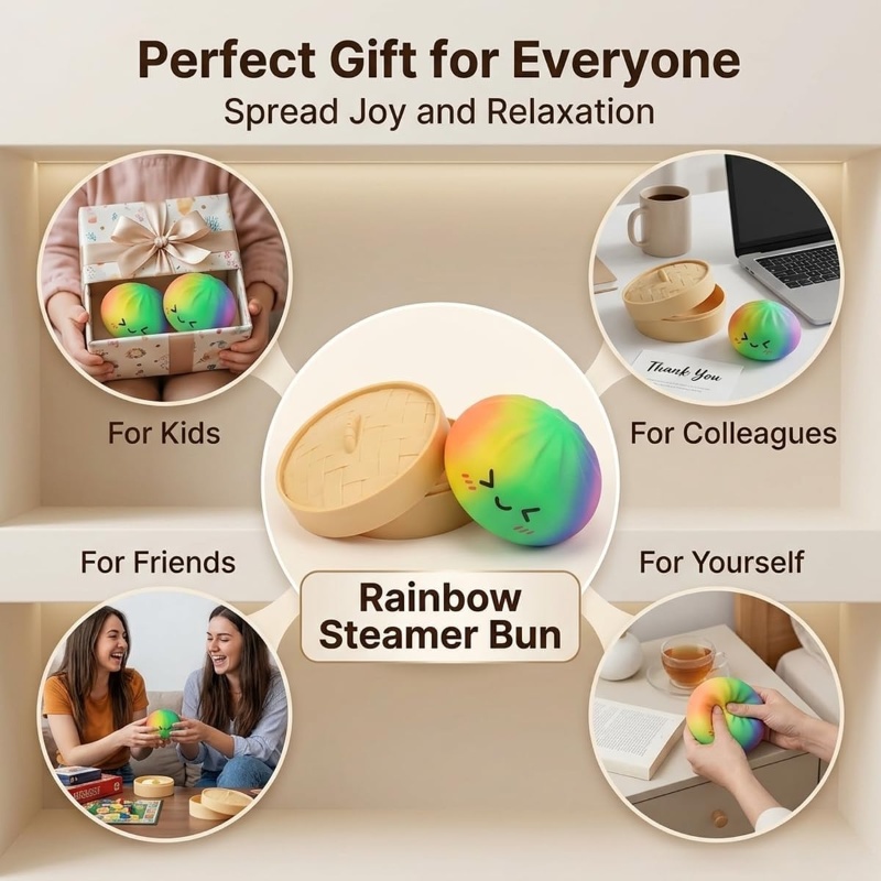 Glitter Bao Bun Squeeze Toy Ka - Face Steamer recension och pris