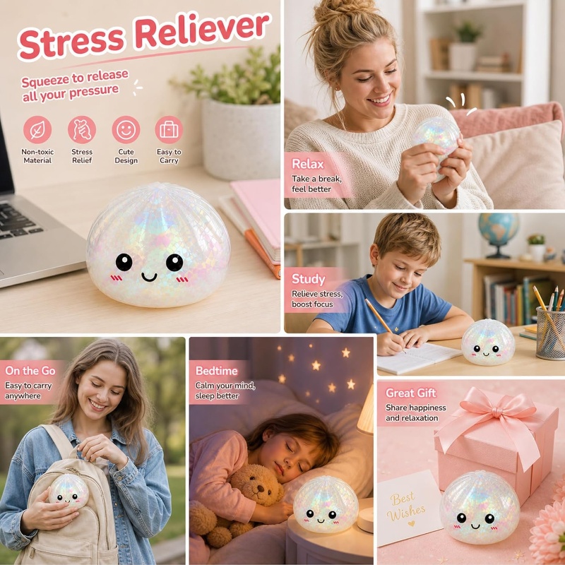 Glitter Bao Bun Squeeze Toy Ka - Face Steamer recension och pris